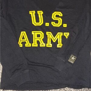 PINK Victoria's Secret Black Long Sleeve Tee with Yellow Print